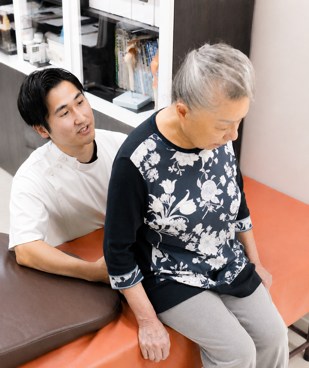 GBS日暮里整骨院の国家資格者によるカウンセリング